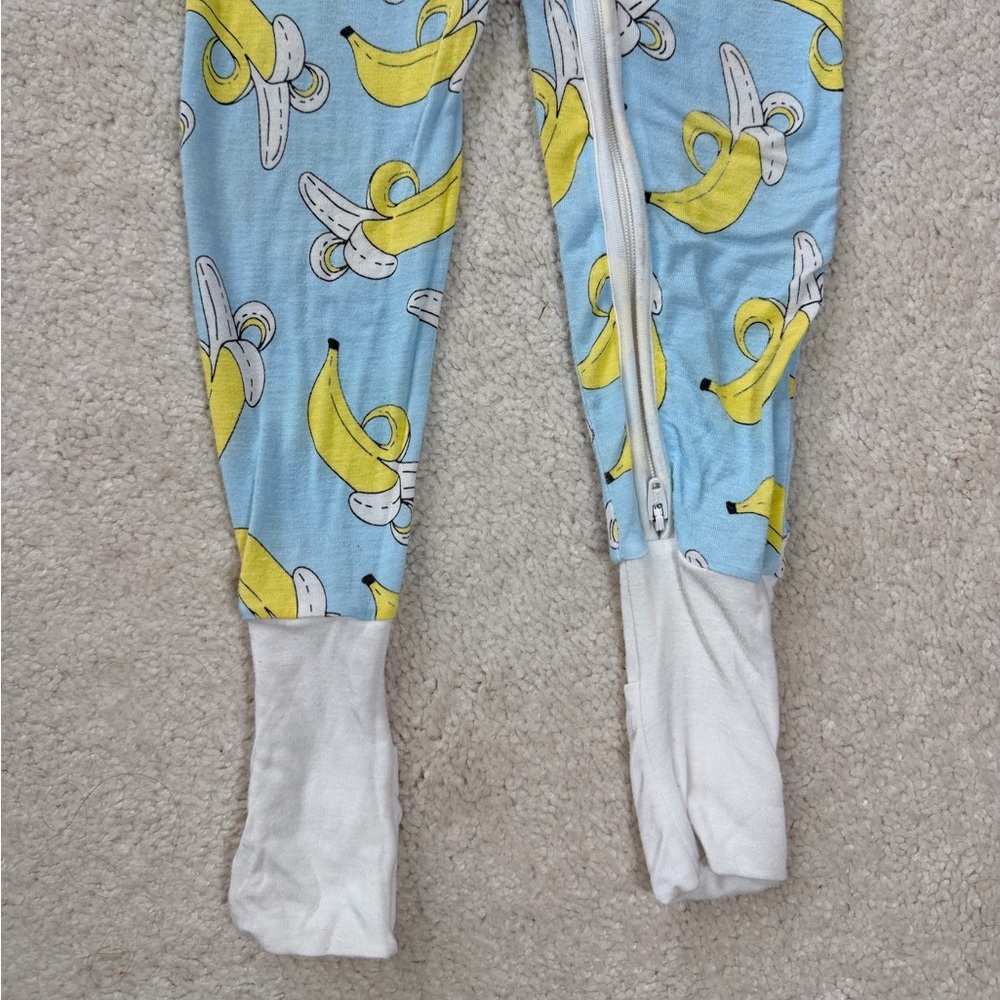 Little Sleepies Blue and Yellow Banana Print Outfit - Picture 3 of 15
